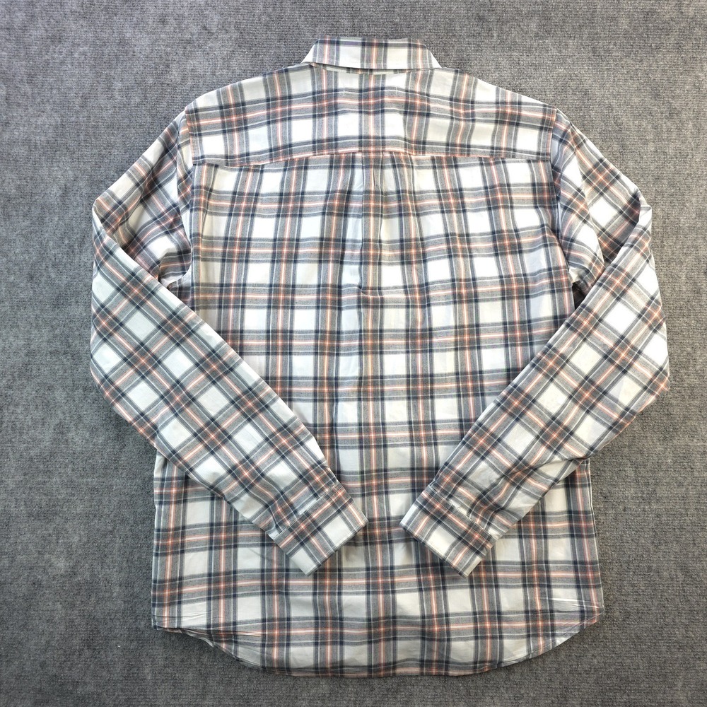 Outerknown Shirt Medium Long Sleeve Button Up Multicolor‎ Plaid Pocket Cotton - Picture 7 of 8